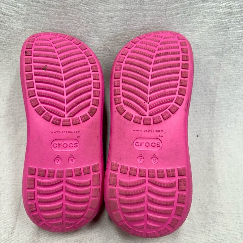 Crocs Classic Crush Platform Clog in Juice pink women size 9 mens 7 - Picture 10 of 13
